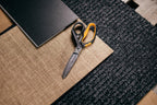 Fiskars Hochleistungsschere, Bis zu 30% mehr Kraft, Länge 21 cm, Langlebiger rostfreier Stahl/Kunststoff, Schwarz/Orange, PowerArc, 1027204