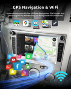 ESSGOO 4+64G Drahtloses Autoradio und Android Auto CarPlay Für Vauxhall Opel Corsa C/D Zafira B Astra G/H Meriva Signum Combo mit 7 Zoll Touchscreen Bluetooth FM RDS GPS WiFi Silber