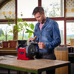 Einhell Nass-Schleifer TC-WG 200 (125 W, rostfreier Wassertank, inkl. Schleifstein, Winkellehre, Universalvorrichtung, Lederabziehscheibe, Nassschleifscheibe)