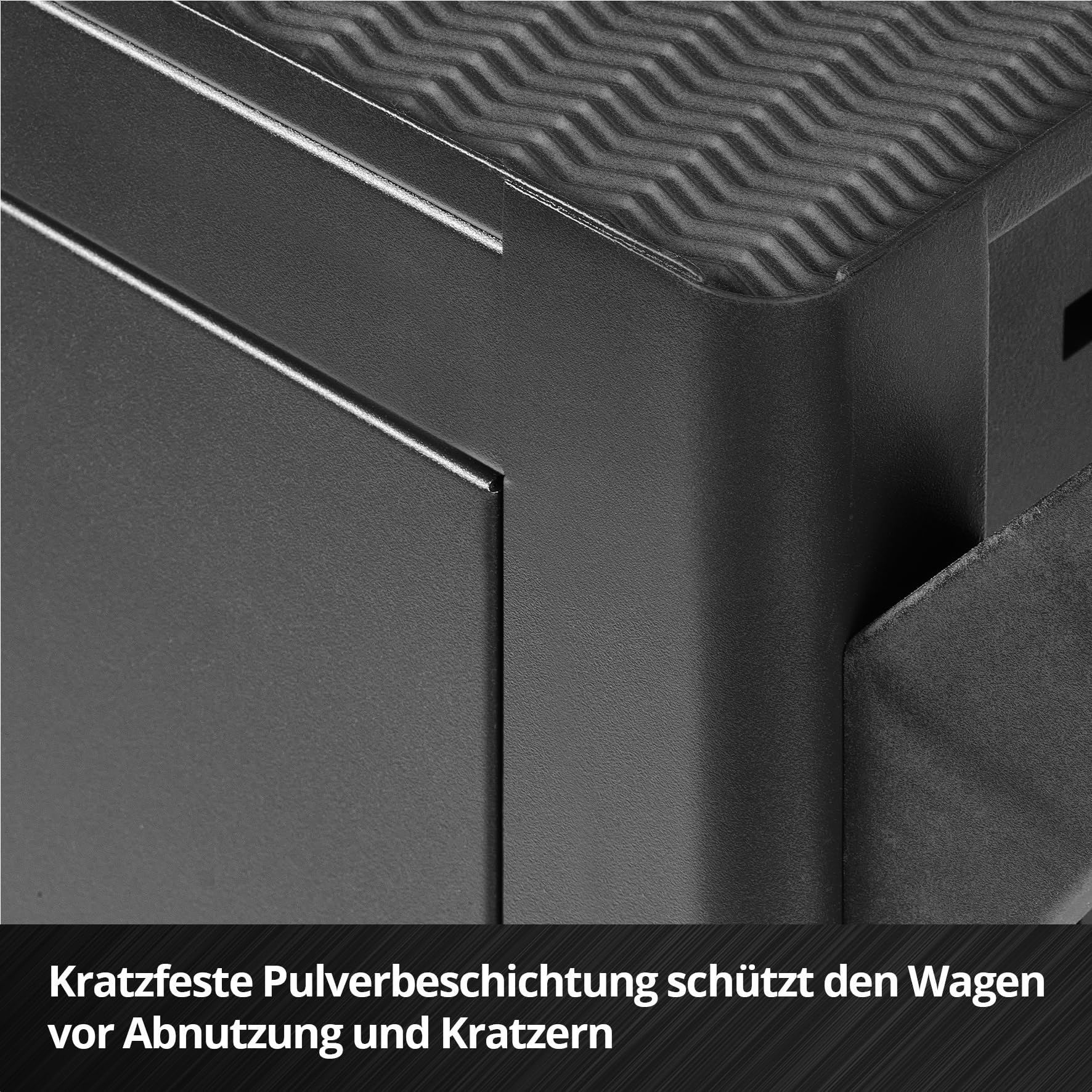Original Einhell Werkstattwagen leer (6 Schubladen, Interlock-System, kugelgelagerte Führungsschienen, belastbar bis 135 kg, mobil mit Feststellrollen)