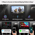 [Neu] ATOTO S8 Premium Doppel-DIN Android Autoradio, Kabelloses CarPlay & Android Auto, 7-Zoll-QLED-Anzeige, Dual BT mit aptX HD, USB tethering,HD Rückansicht mit LRV, SCVC und mehr, S8G2B74PM