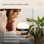 Lumie Bodyclock Luxe 750DAB - Lichtwecker, DAB-Radio, Bluetooth Lautsprecher & Wenig Blaulicht für Schlafenszeit