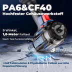 Dong Cheng 18V bürstenloser Schlagschrauber, 598Nm Akku-Schlagschrauber 1/2 Zoll, 4-Gang-Modus & Smart-Modus mit 5 Schlagstecknüssen, Verlängerung, 4,0Ah Akku, Aufbewahrungsbox