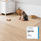 Ehrenkind® Made in Germany Anti-Rutsch Krabbelmatte Oeko-Tex Matten | Spielmatte Baby | Größe 180x240cm BEIGE