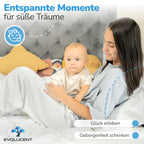 EVOLUCENT Bettgitter 200cm | Stabil ohne Verschrauben | Rausfallschutz für Boxspringbett und Elternbett | Bettschutzgitter mit Klett- und Klickgurten | Waschbares Mesh [1 Seitenteil]