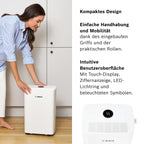 Bosch Dry 1000 Luftentfeuchter - Einfach. Effizient. Leise. - Für Räume bis zu 17 m² - Ideal für Deine Wohnung die schnelle Trocknung Deiner Wäsche