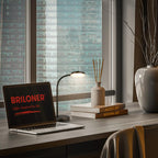 BRILONER - LED Schreibtischlampe mit Touch, dimmbar in Stufen, schwenkbar, Tischlampe, Lampe, Nachttischlampe, Tischleuchte, Home Office, Bürolampe, Leselicht, 32,5x13x40 cm, Schwarz