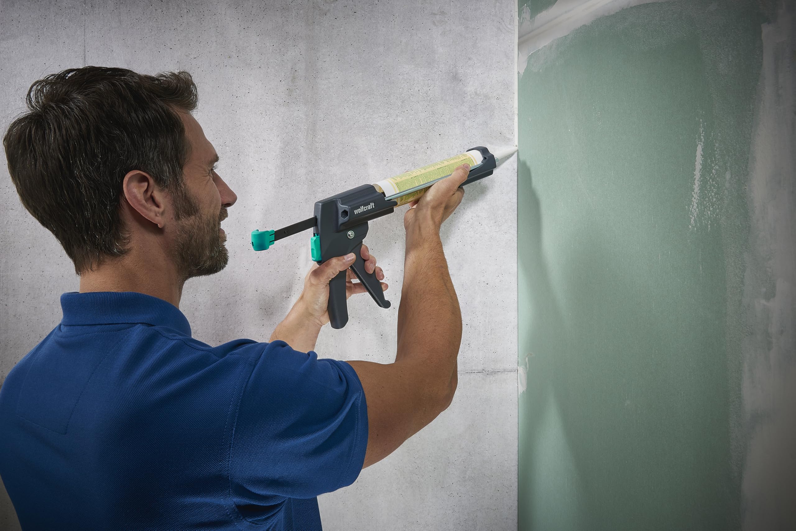 wolfcraft MG 600 PRO mechanische Kartuschenpresse 4356000 I Kartuschenpistole in Profi-Ausführung mit besonders hohem Anpressdruck I Für 310 ml Kartuschen geeignet