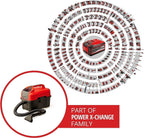 Einhell Akku-Nass-Trockensauger TE-VC 18/10 Li-Solo Power X-Change (18 V, 10 L Tank, inkl. 2 m-Schlauch, Fugen-/Bürstendüse + Polster-/Universaldüse, ohne Akku)