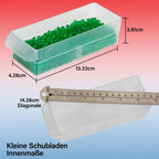 Akro-Mils 10164 Schubladenschrank mit 64 Schubladen, Kunststoff, für Garage, Perlen- und Make-up-Organizer, Lego-Aufbewahrung, Lehrer-Werkzeugkasten und mehr, 50,8 x 15,2 x 40,6 cm (B x T x H) Schwarz