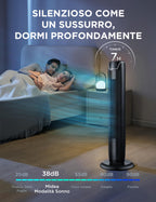 Midea FZ10-17JR Elegant Tower Fan with Remote Control