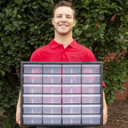 Akro-Mils 10724 Schubladenschrank aus Kunststoff mit 24 Schubladen, für Garage, Perlen-Organizer, Lego-Aufbewahrung, Lehrer-Werkzeugkasten, Make-up-Organizer und mehr, 50,8 cm B x 15,2 cm T x 40,6 cm