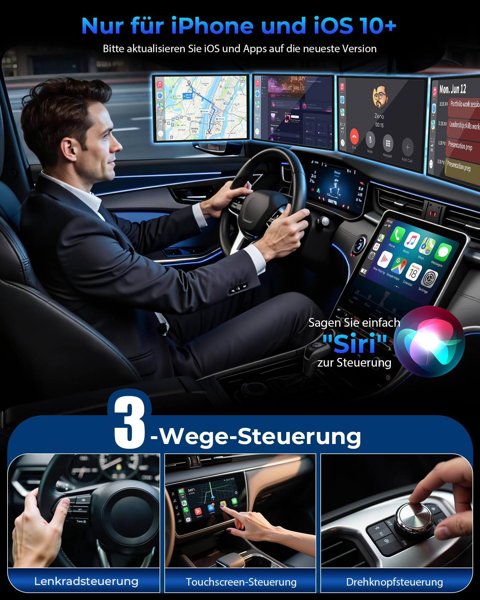 CarPlay Kabelloser Adapter Upgrade Von Kabelgebundener AppleCarPlayKompatibel Für Nutzer