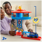 PAW PATROL - Lookout Tower (2025), über 50 cm hoch, Hauptquartier Spielset mit 1 Basis Polizei-Fahrzeug, 2 Chase Figuren und Zubehör, geeignet für Kinder ab 3 Jahren