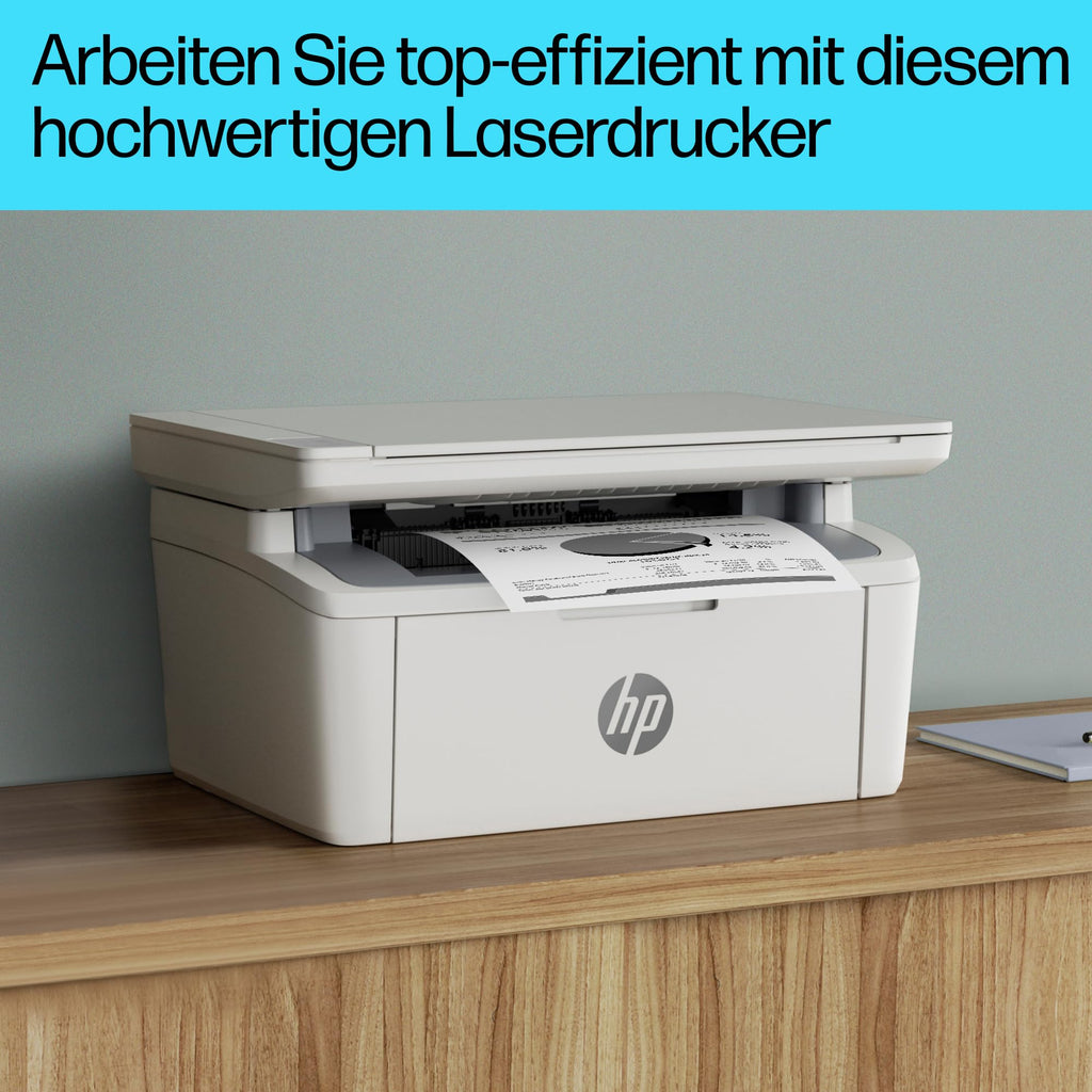 HP LaserJet MFP M140w Multifunktions-Laserdrucker, Monolaser, Drucker, Scanner, Kopierer, Duplex-Druck, DIN A4, WLAN, Airprint, Schwarz-weiß-Drucker