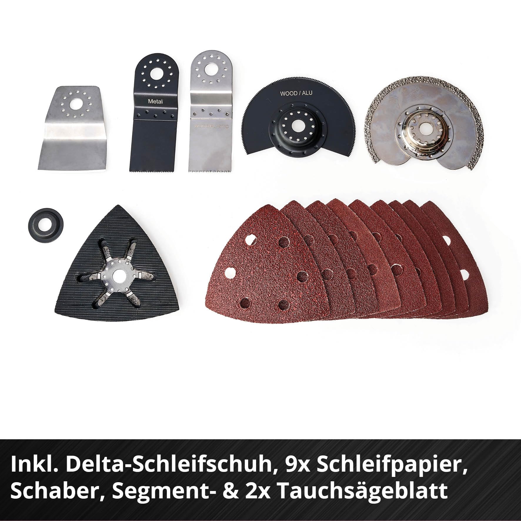 Einhell Professional Akku-Multifunktionswerkzeug TP-MG 18 Li BL-Solo Power X-Change (18 V, 3 Funktionen, magnetische Werkzeugaufnahme, inkl. Zubehör, ohne Akku)