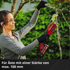 Einhell Akku-Astsäge GE-GS 18/150 Li-Solo Power X-Change (18V, 100 mm max. Schnittstärke 20 mm Hubhöhe, abnehmbarer Astbügel, inkl. 2x Sägeblatt, ohne Akku)