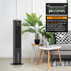 Brandson - Luftkühler mit Wasserkühlung - Preisträger 2025 - Verdunstungskühler - Luftkühler - Ventilator - mobile Klimaanlage ohne Abluftschlauch - leise - Turmventilator