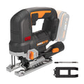 WORX Nitro WX542.9 Akku-Pendelhub-Stichsäge 20V - Bürstenloser Motor - Profi Stichsäge Mit Absaug-Adapter - Ideal Auch Für Gehrungsschnitte - PowerShare Kompatibel - Ohne Akku & Ladegerät