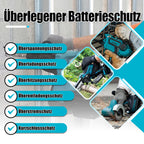 8000mAh BL1860 Ersatzakku für makita akku 18v 8Ah Ersatzakku für Makita akku BL1850 BL1850B BL1860 BL1860B BL1840B BL1840 BL1830 BL1835 BL1845 194204-5 LXT-400 Werkzeugakku mit LED (8.0-4-C)