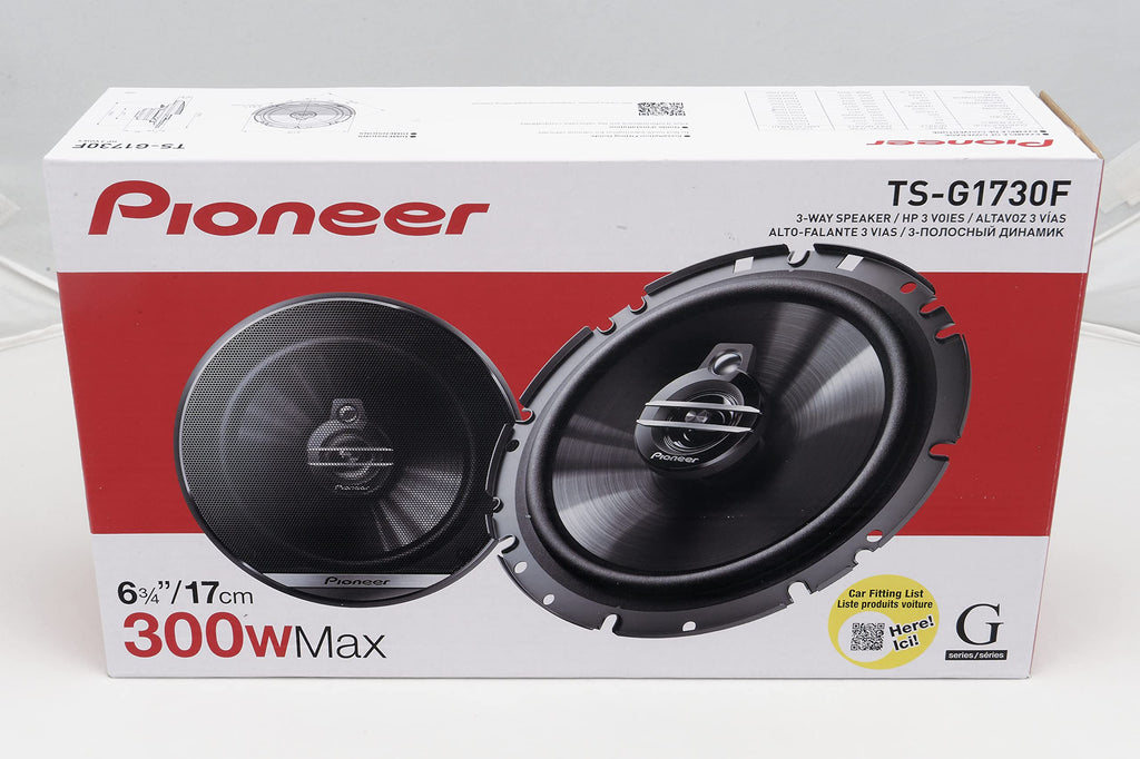 Pioneer TS-G1730F 3-Weg-Koaxiallautsprecher für Autos (300 W), 17 cm, kraftvoller Klang, IMPP-Membr Schwarz