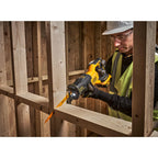 Dewalt 18V XR Akku-Säbelsäge DCS382NT (bürstenloser Motor, sehr kompakt, max. Schnittleistung 300mm, hohe Schnittgeschwindigkeit, mit LED-Licht, inkl. TSTAK Box, Lieferung ohne Akku & Ladegerät)