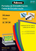Fellowes 936640 - Deckblätter en PVC 100 Stück, schwarz matt