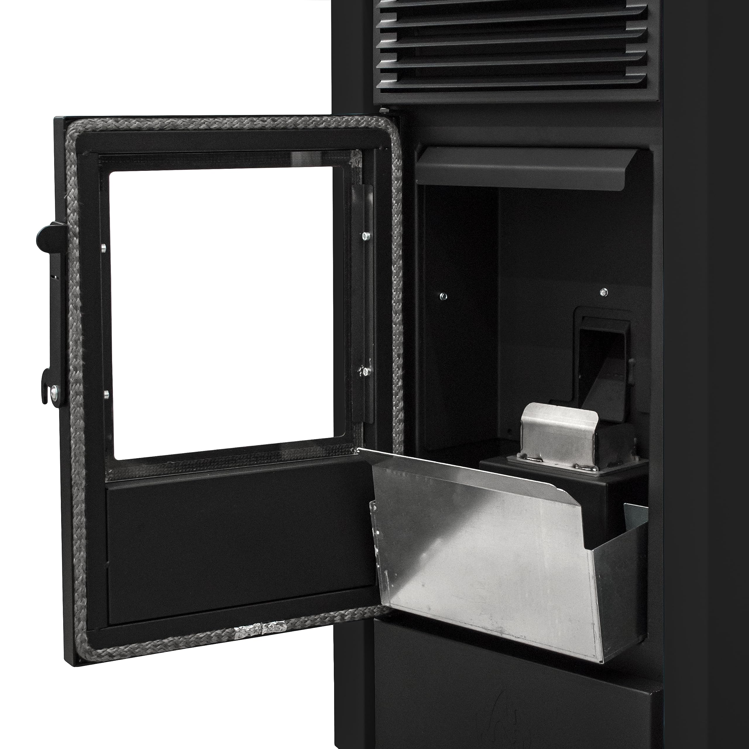 STUFE A PELLET ITALIA California 8 KW | Pelletöfen Effizienz 91% Heizt 70m² Autonomie 20 Std. Programmierbar 5 Geschwindigkeiten und Leistungsstufen Kompaktes Design 24 Monate Garantie Schwarz