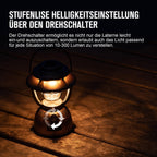 OLIGHT Olantern Classic 2 Pro Campinglampe 300 LM, LED Laterne im Retro-Stil Stufenlos Dimmbar, Notstrombank USB Wiederaufladbar, für Camping, Garten, Stimmungsvolle Dekoration, Wandern
