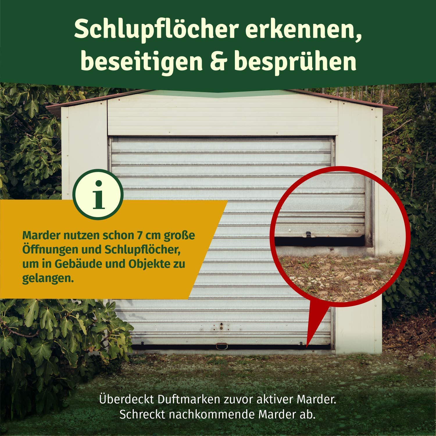 Veddelholzer Marderspray für Auto, Dachboden & Garage | 400 ml | Sofortiger & Langfristiger Schutz für Marder und Objekte durch effektive Marderabwehr | Marderschreck Made in Germany