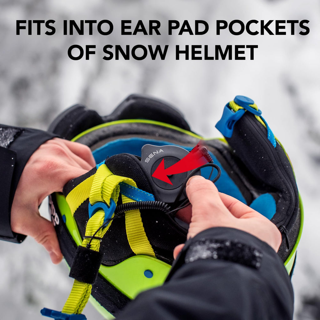 Sena Snowtalk 2 - Universal Bluetooth Headset für Ski- und Snowboardhelme mit integriertem drahtlosem Intercom