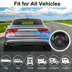 CICMOD Mini Rückfahrkamera Auto HD Universal Rückansicht Kamera 360° Drehbarer Einparkhilfe Nachtsicht Wasserdicht Weitwinkel