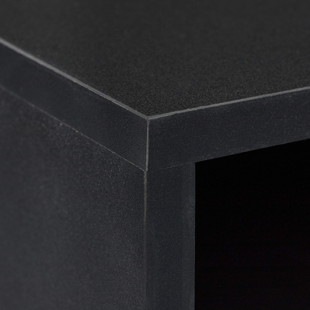 Relaxdays Druckerständer Schreibtisch, 3 Fächer, Regal für Drucker, Druckerhalter, H x B x T: 22,5 x 40 x 30 cm, schwarz