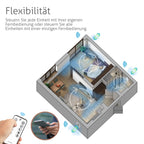 Turbionaire Trend HRV 150 WMW Dezentrale Wohnraumlüftung mit Wärmerückgewinnung (VMC), WiFi, Feuchtigkeitssensor, Fernbedienung, 8 Lüftungsstufen, 3 Jahre Garantie,158 mm, Timer