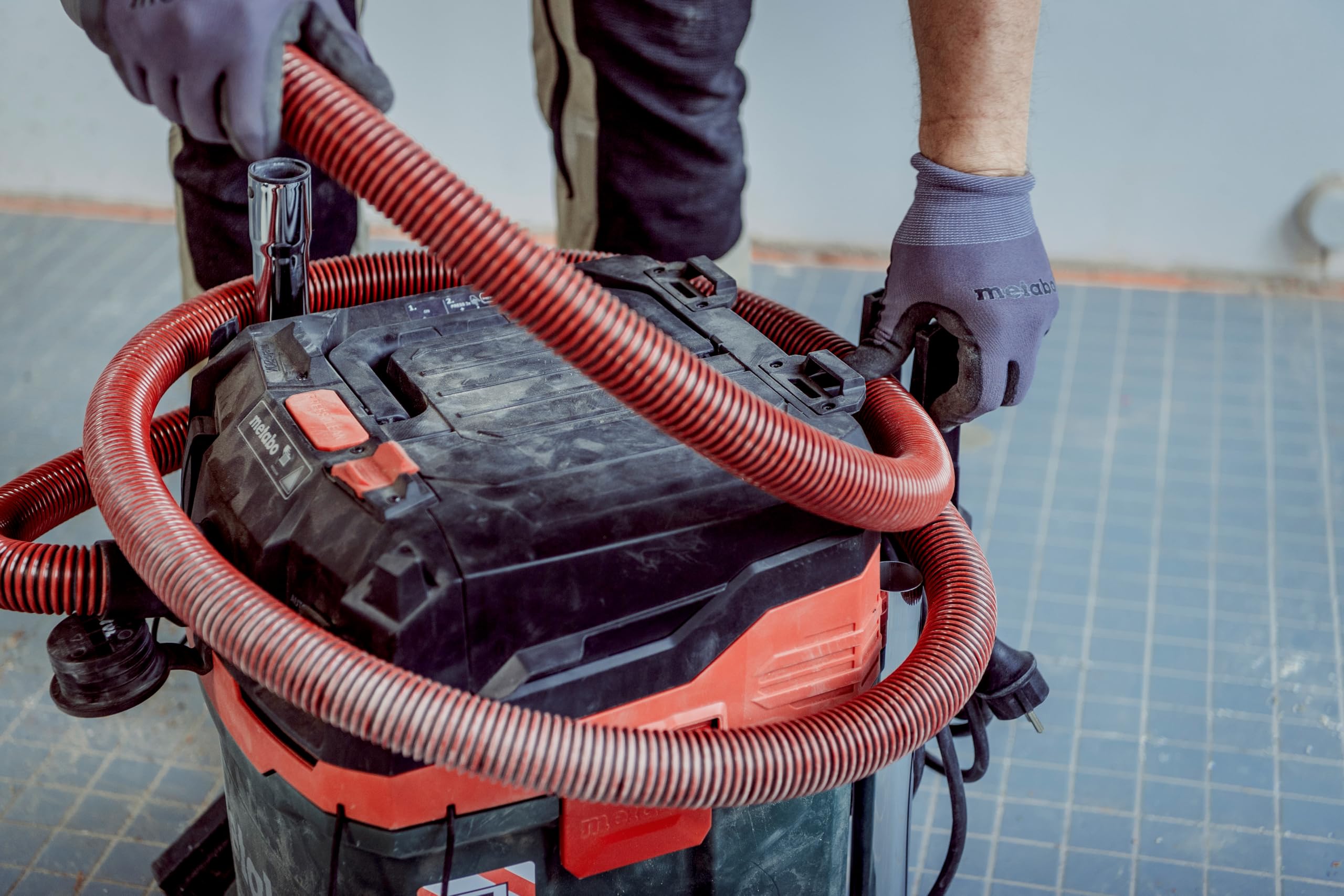 metabo ASA 30 M PC Allessauger – 602087000 – Nass-/Trockensauger mit integrierter Filterabreinigung – 8 m Kabellänge