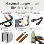 Kinderwagen 3 in 1 [Babywagen & Autositz] mit Babyschale Fahrgestell Kombi als Set | Stroller Baby | Isofix Station & 5-Punkt Sicherheitsgurt Kinderwagen Buggy Reisebuggy Buggys | Babywagen
