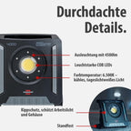 Brennenstuhl Professional Multi Battery LED Akku Baustrahler 4000 MA (40W, 4500lm, IP65, Arbeitsleuchte kompatibel mit 18V Akkus 10 verschiedener Hersteller, ohne Akku, Engineered in Germany)