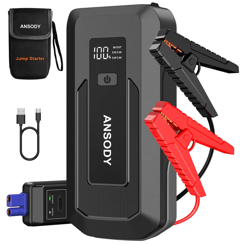Ansody 3000A Starthilfe Powerbank PKW Mit HochleistungsStarthilfeMitKraftvollemStart LED