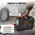 VEVOR Ausbeulspotter, 3kW, Dellenreparaturset mit 2 Schweißpistolen, automatisches/manuelles Schweißen & 7 Modi, Punktschweißgerät zur Dellenreparatur für Autokarosserie, Dellenzieher für Autos & LKWs