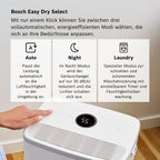 Bosch Dry 2000 Luftentfeuchter - Einfach. Effizient. Leise. - Für Räume bis zu 24 m² - Ideal für Deine Wohnung die schnelle Trocknung Deiner Wäsche