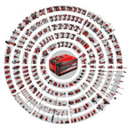 Einhell Akku-Heißluftpistole TE-HA 18 Li - Solo Power X-Change (Li-ion, 18V, 2 Temperaturstufen, inkl. Reduzier-, Breitstrahl-, Reflektordüse, ohne Akku und Ladegerät)