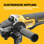 DEWALT 18V XR Akku-Winkelschleifer 125mm mit Paddel-Schalter (bürstenloser Motor, elektrische Bremse & Kupplung, Schnellspannfutter, inkl. TSTAK-Box II, Lieferung ohne Akku & Ladegerät), DCG406NT-XJ