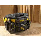 STANLEY FatMax Werkzeugtasche/Werkzeugbeutel (50x33x31cm, mit runder Öffnung, formstabile Konstruktion, leicht zugängliche Fächer, ergonomischer Handgriff) FMST1-70749