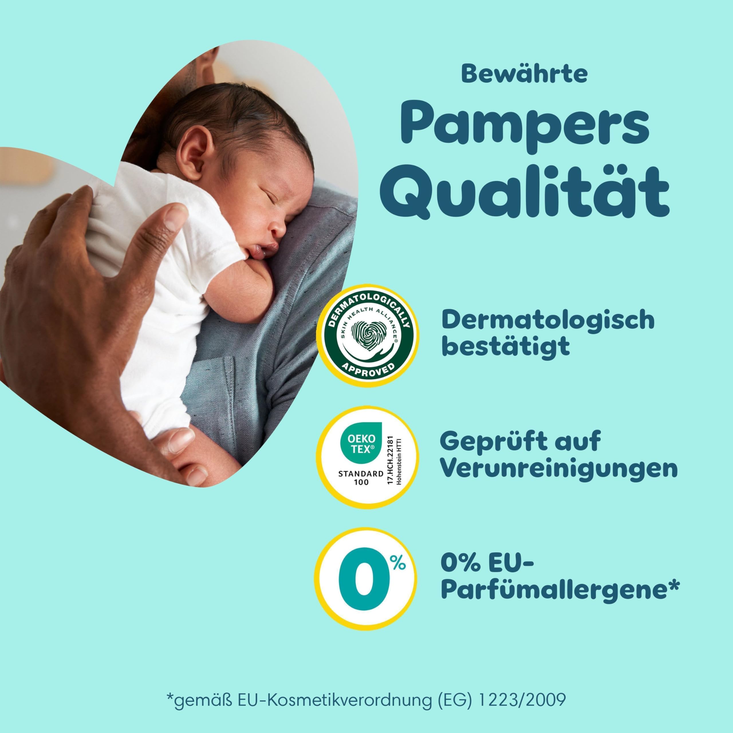 Pampers Premium Protection Größe 6, 144 Windeln, 13kg-18kg, Doppelter Schutz für die Haut und vor Auslaufen
