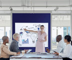 FRANKEN Magnetisches Whiteboard 200 x 100 cm, Magnettafel mit lackierter Stahl-Oberfläche, Schreibtafel inkl. FRANKEN Marker & Ablageschale, Für Büro, Home Office & Schule, Aluminiumrahmen, X-tra!Line