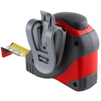 SOLA BIG T - Bandmaß 8m / 25mm - extrem robustes Profi-Rollbandmaß mit Gürtelclip - Stahlband, gelb lackiert mit mm Skala - Genauigkeitsklasse I - Rollmeter mit rutschfestem Endhaken - Länge 8m/25mm