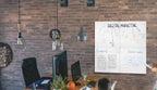 Nobo Magnetisches Whiteboard ohne Rahmen, 600 x 450 mm, individuell erweiterbare Whiteboardtafel, ideal für Büros und Teamarbeit, Stahl, Weiß, 1915656