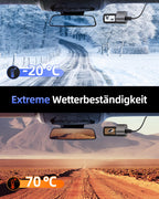 CIEVIE Dashcam Auto Vorne 4K, 1,5" IPS Display & 5G WiFi & 64GB Karte, 360° Drehbar Mini Dash Cam, Auto Kamera mit WDR Nachtsicht, 24/7 Parküberwachung, G-Sensor, Loop-Aufnahme, 170° Weitwinkel, C200