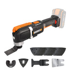WORX WX696.9 Akku-Multifunktionswerkzeug – Elektrisches 20V Werkzeug zum Schneiden, Sägen, Schleifen & mehr – Ohne Akku & Ladegerät
