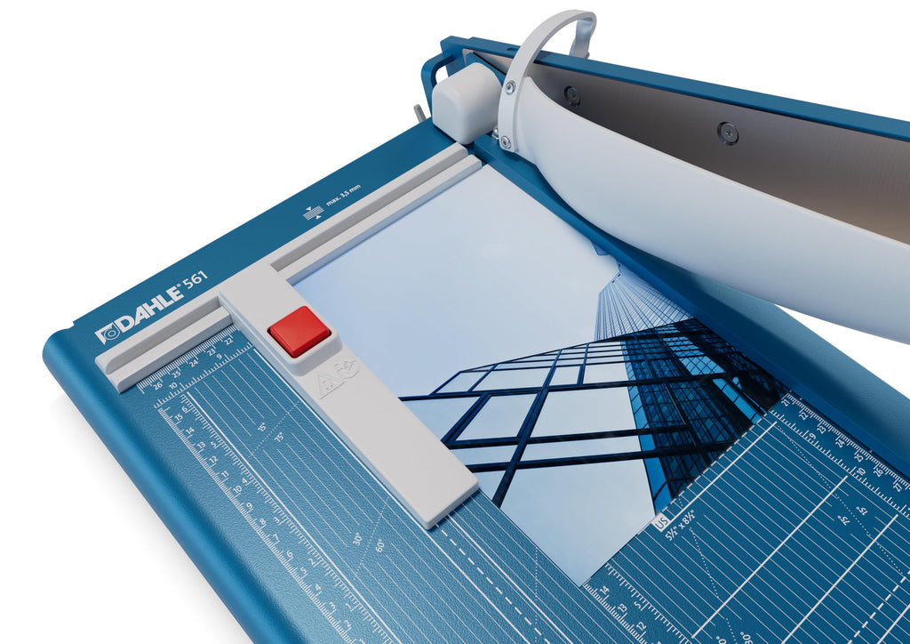 Dahle 561 Papierschneider mit Sicherheitsautomatik (Bis DIN A4, 35 Blatt Schneidleistung), 265 x 440 mm